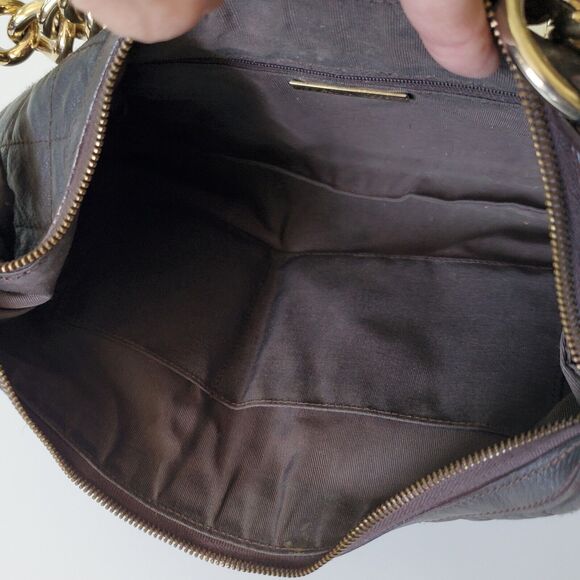 Tanner Vintage Quilted Italian Leather Hobo Bag Boho Hippie Western 80s 90s - Picture 6 of 16